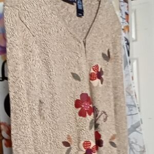 Floral Embroidered Women's Jacket